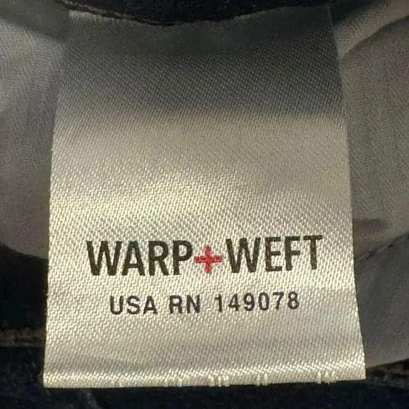 Warp + Weft Women's San Francisco Skinny Jeans Size 27x28 Blue Dark Wash High-Qu - Picture 5 of 7